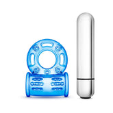 Stay Hard - 10 Function Vibrating Bull Ring - Blue